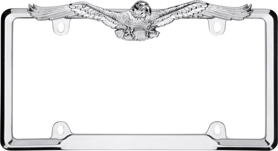 CRUISER 22330 Eagle License Plate Frame, Chrome,1 frame