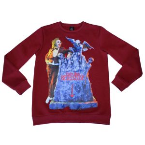 Cakeworthy Beetlejuice Tombstone Adult Crew Neck Sweater