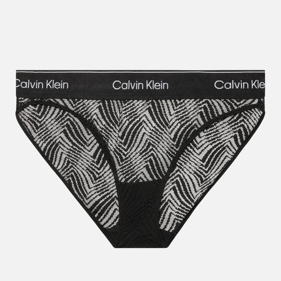 Calvin Klein Modern Semi-Sheer Stretch-Lace Briefs - XS