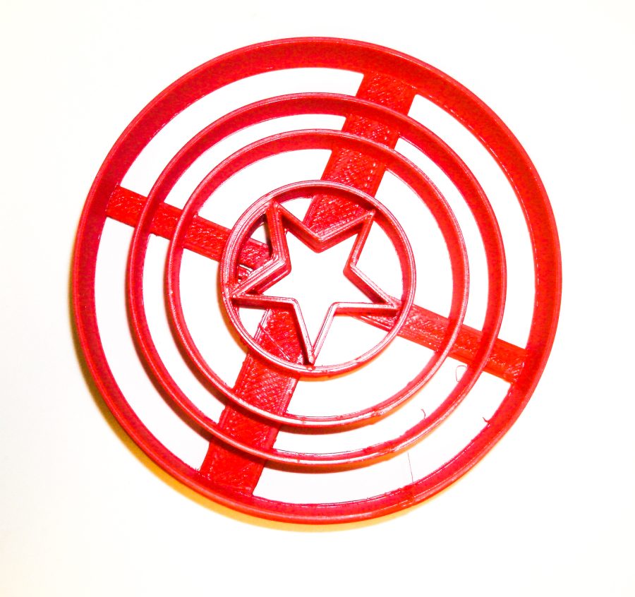 Captain America Superhero Marvel Character Cookie Cutter 3D Printed USA PR490