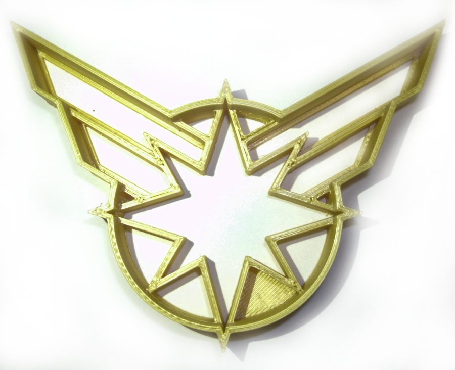 Captain Marvel Superheroes Logo Comic Movie Cookie Cutter 3D Printed USA PR846