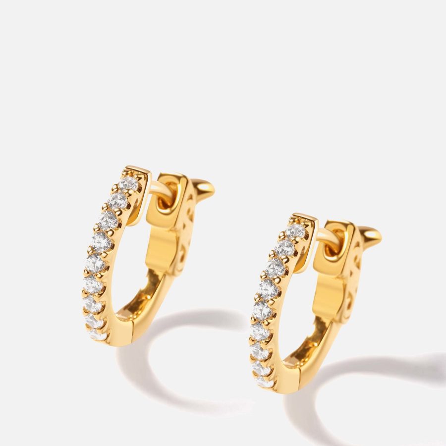 Carat London Baby Hoop 18k Gold Vermeil-Plated Earrings