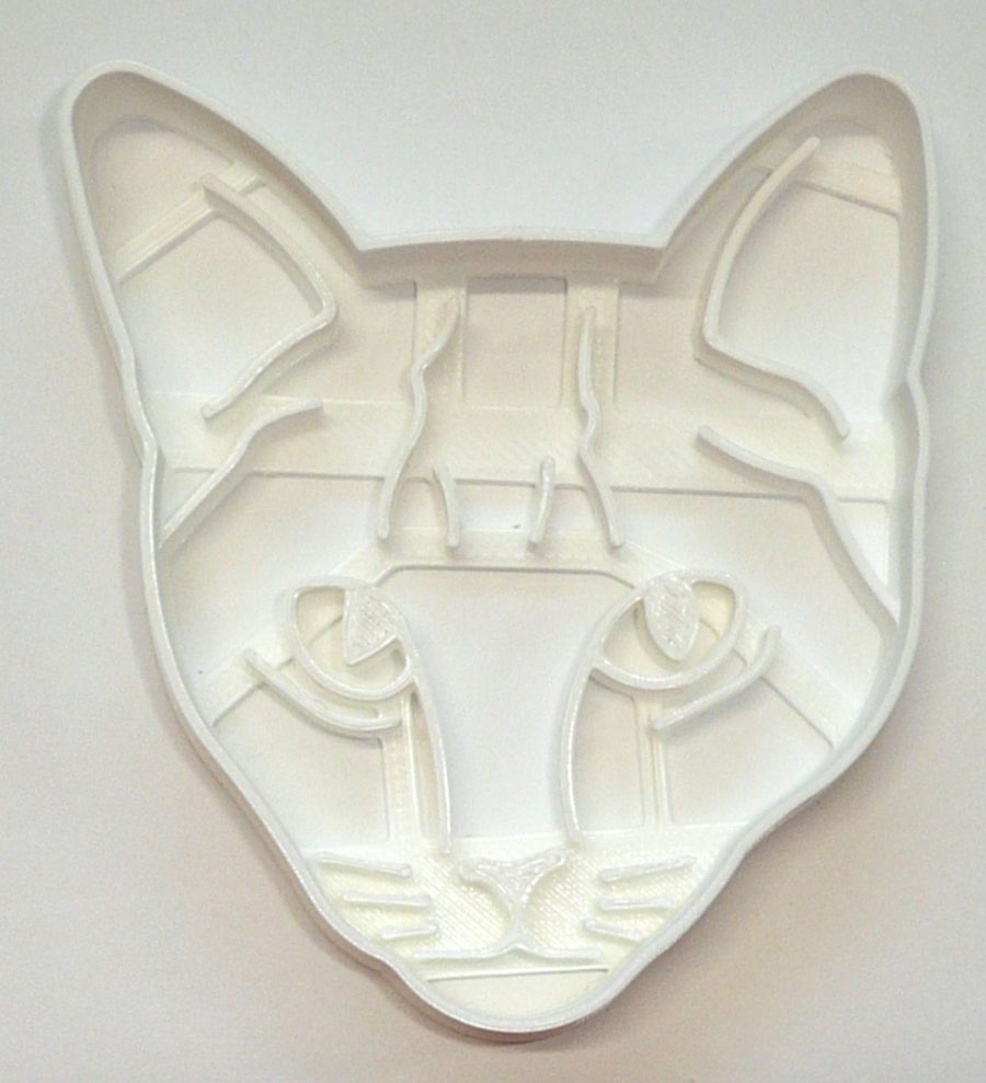 Cat Face Detailed Feline Kitty Kitten Cookie Cutter USA PR3855