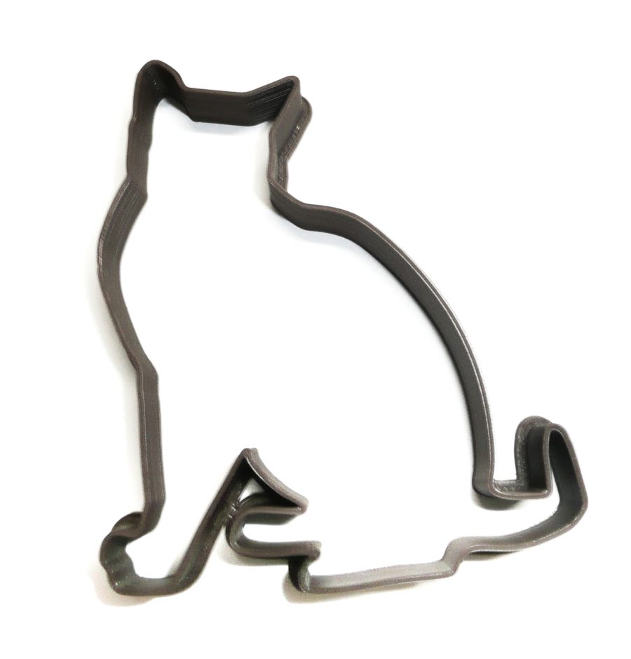 Cat Kitty Sitting Animal Cookie Cutter Fondant Baking Tool 3D Printed USA PR525