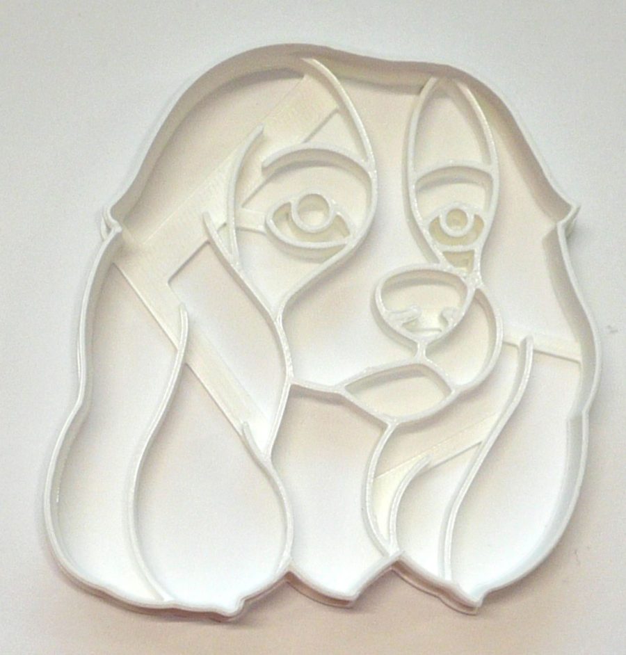 Cavalier King Charles Spaniel Dog Face Detailed Cookie Cutter USA PR4031