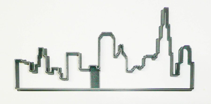 Chicago Skyline Silhouette Windy City Skyscrapers Cookie Cutter USA PR3370