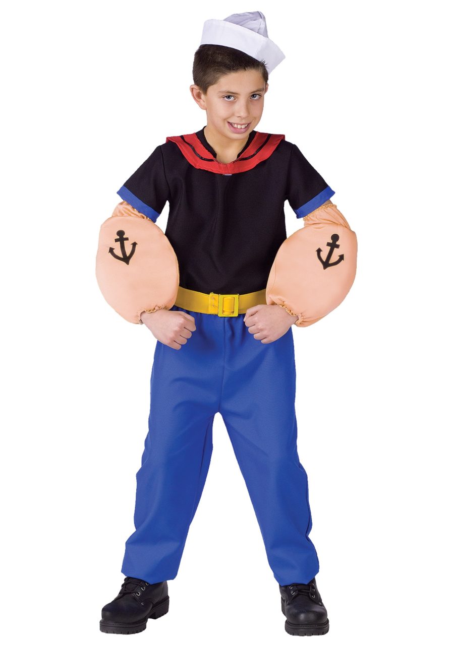 Child Popeye the Sailor Costume