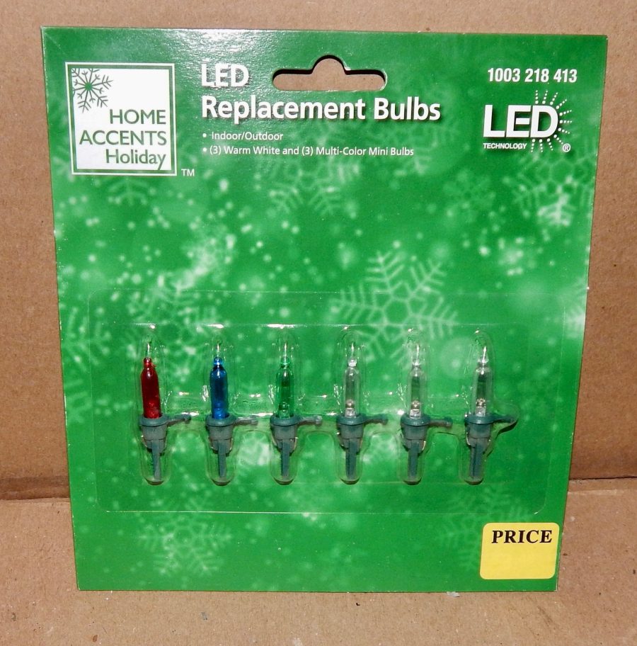 Christmas Mini Replacement Bulbs You Choose Clear & Color Home Accents LED 177N