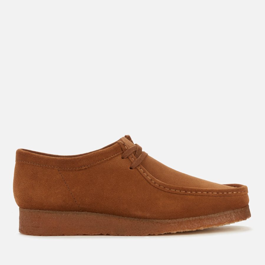 Clarks Originals Men's Suede Wallabee Shoes - Cola - UK 7