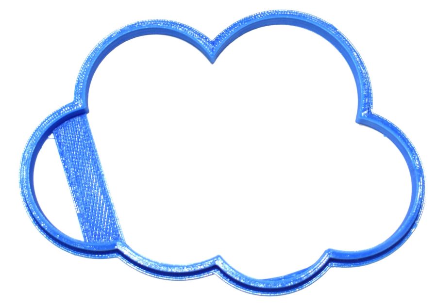 Cloud Cloudy Rain Water Weather Cookie Cutter 3D Printed USA PR835