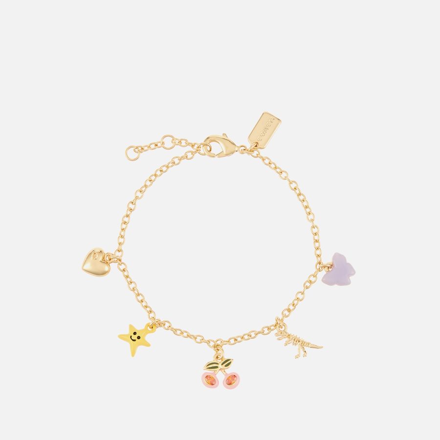 Coach Gold-Plated Charm Bracelet