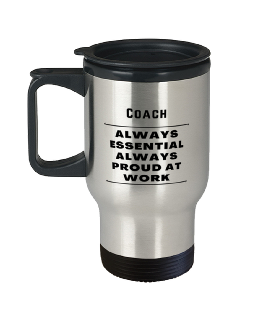 Coach Travel Mug - 14 oz Insulated Coffee Tumbler For Office Co-Workers Men