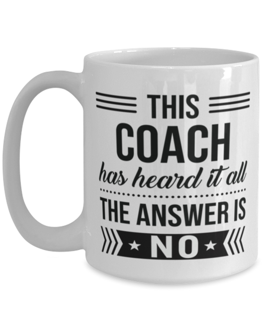 Coffee Mug for Coach - 15 oz Funny Tea Cup For Office Co-Workers Men Women -