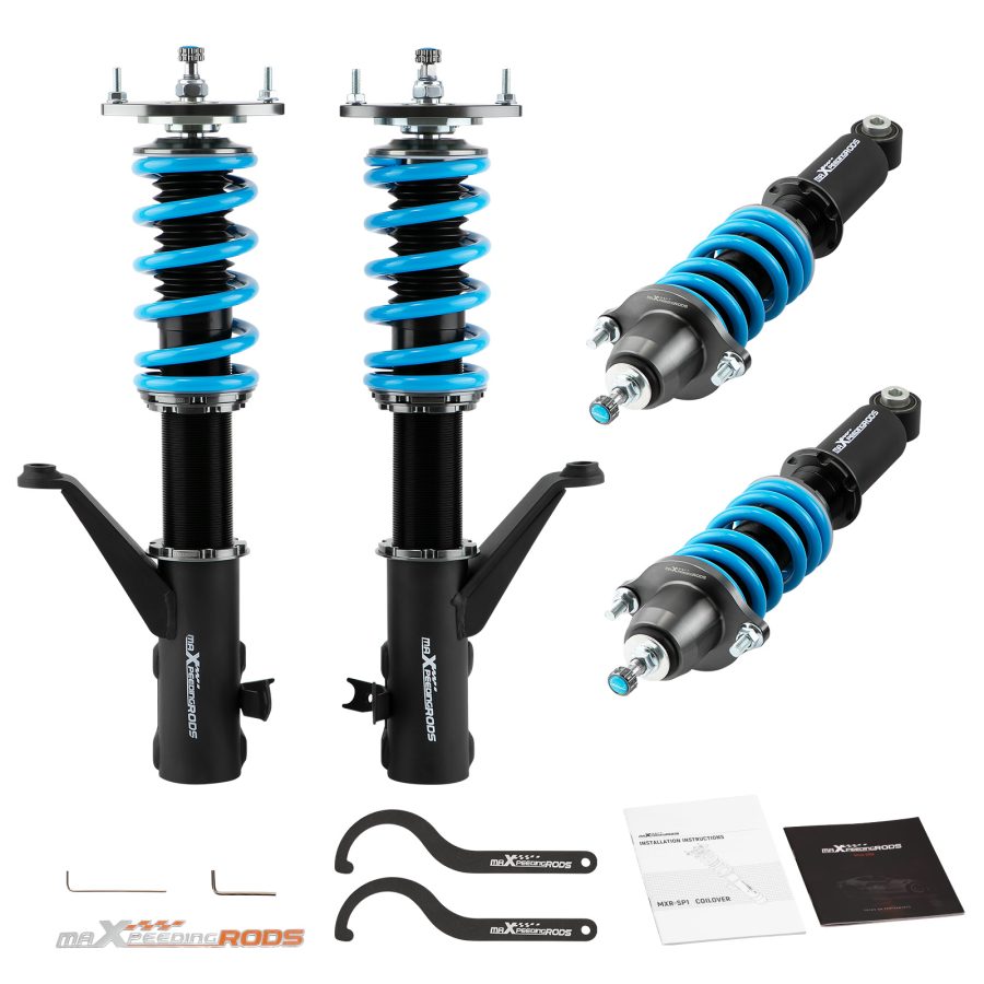 Compatible for Honda CRV CR-V 02-06 MaXpeedingrods Racing Coilover Lowering Kit Adj. Damper Lowering kit