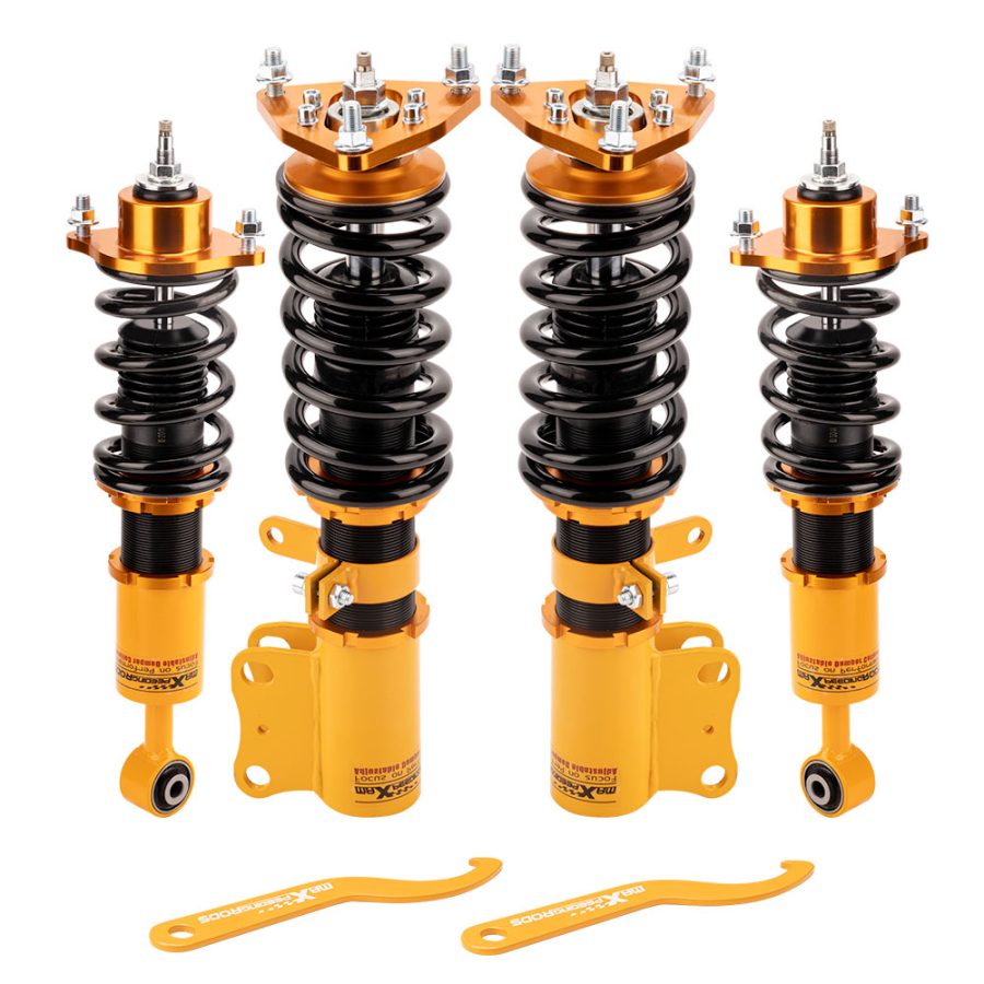 Compatible for Mitsubishi Lancer ES Sedan 4-Door 2008-2016 Adjustable damper Coilover Lowering Kit 2.0L Adj Height (Set of 4)