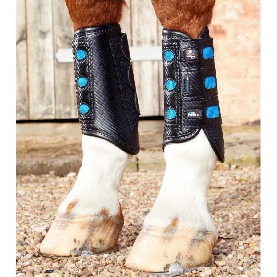 Cooling gaiters for complete racehorses Premier Equine AC Super Lite Carbon Tech