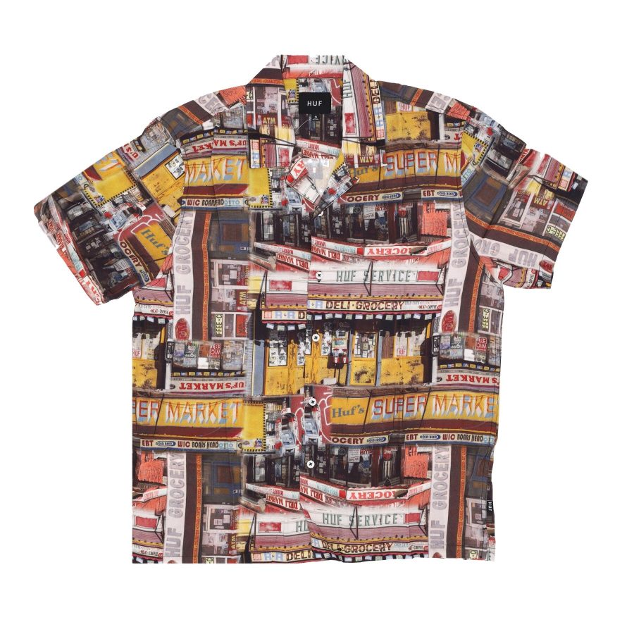 Corner Store Men's Short Sleeve Shirt Resort Shirt Multi