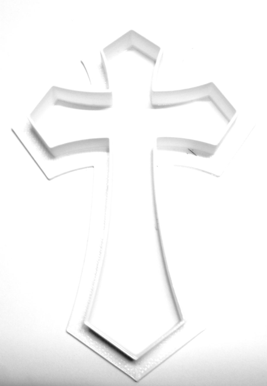 Cross Church Religious Christian Cookie Cutter Baking Tool 3D Printed USA PR469