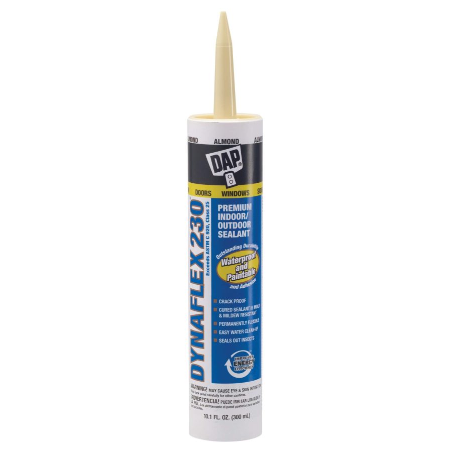 DAP 7079818288 18288 Premium Elastomeric Interior and Exterior Sealant, 10.1 oz, Almond, 10 Ounces