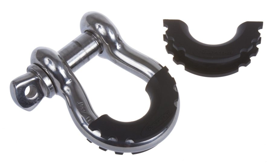 DAYSTAR KU70056BK Black D-Ring Shackle Isolator pair, protect your bumper and reduce rattling, Made in America