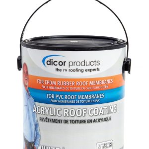 DICOR RP-CRC-1 EPDM Rubber Roof Acrylic Coating Part 2 - White, 1 Gallon