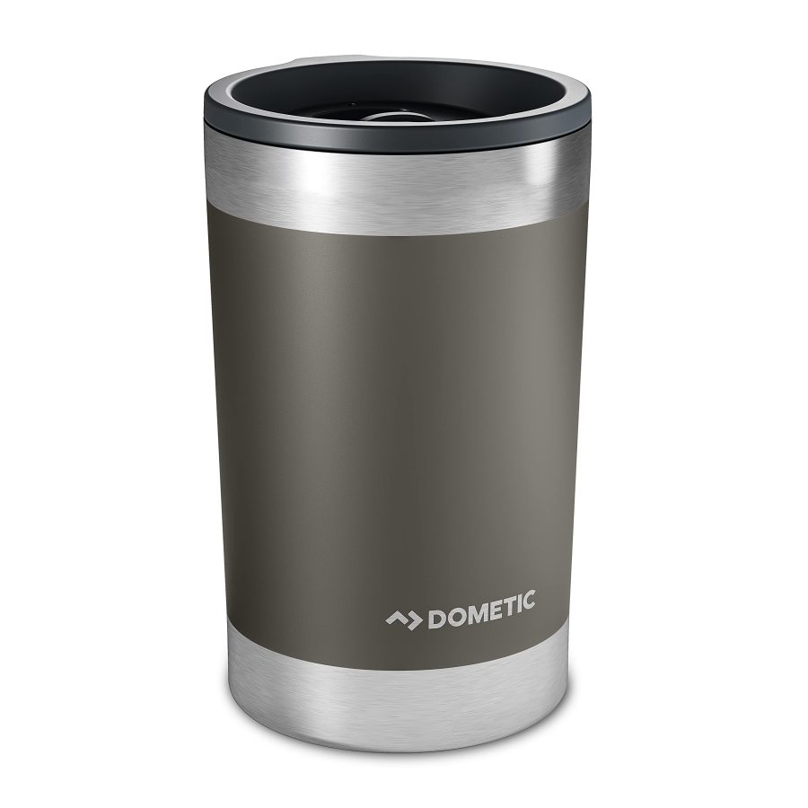 DOMETIC 9600029346 Thermo Tumbler, Stainless Steel, Vacuum Insulated with Splash Resistant Press-fit Function Lid (Ore, 10 Oz)