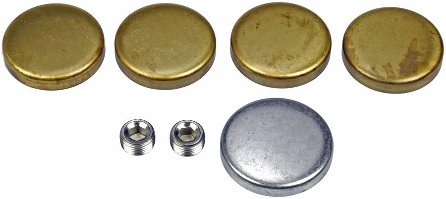 DORMAN 567-017 Amc Brass Expansion Plug Kit, 5 Expansion Plugs, 2 Pipe Plugs Compatible with Select American Motors / International / Jeep Models