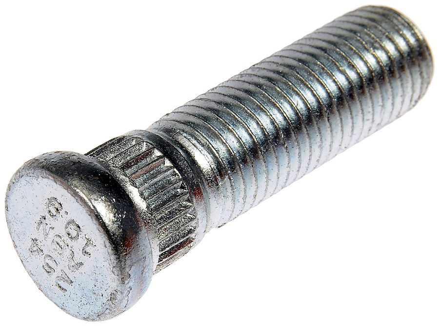 DORMAN 610-254 M12-1.50 Serrated Wheel Stud - 12.73mm Knurl, 41.5mm Length Compatible with Select Models, 10 Pack