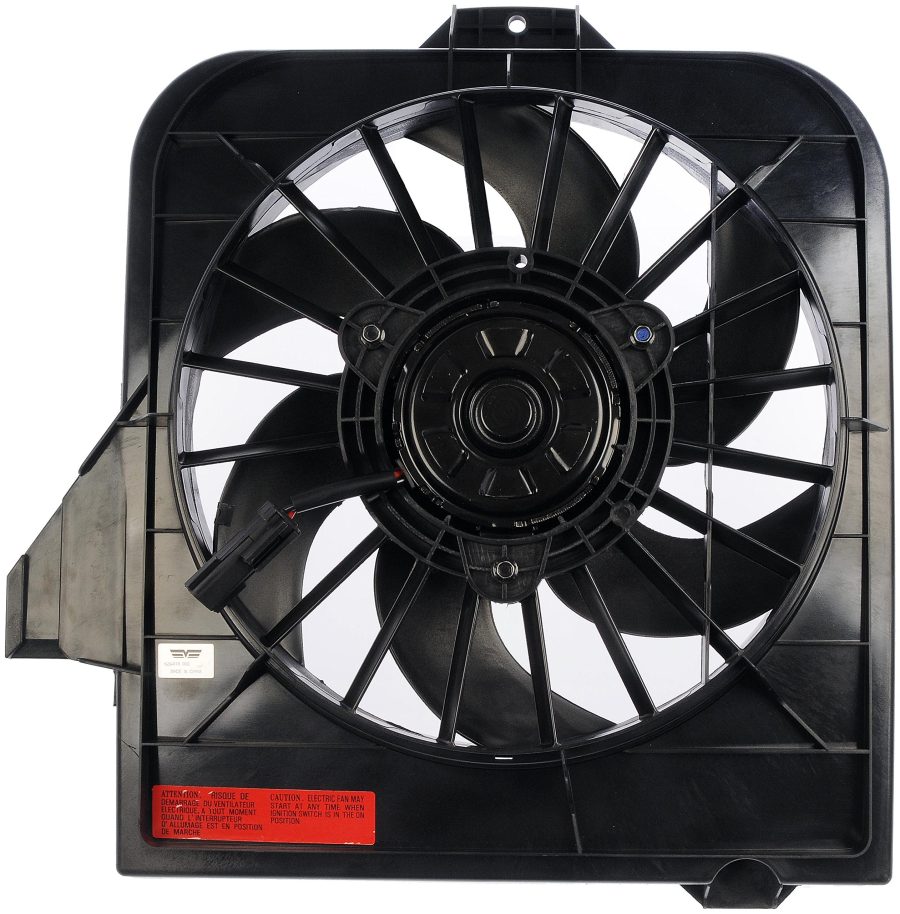 DORMAN 620-018 Driver Side Engine Cooling Fan Assembly Compatible with Select Chrysler / Dodge Models, Black