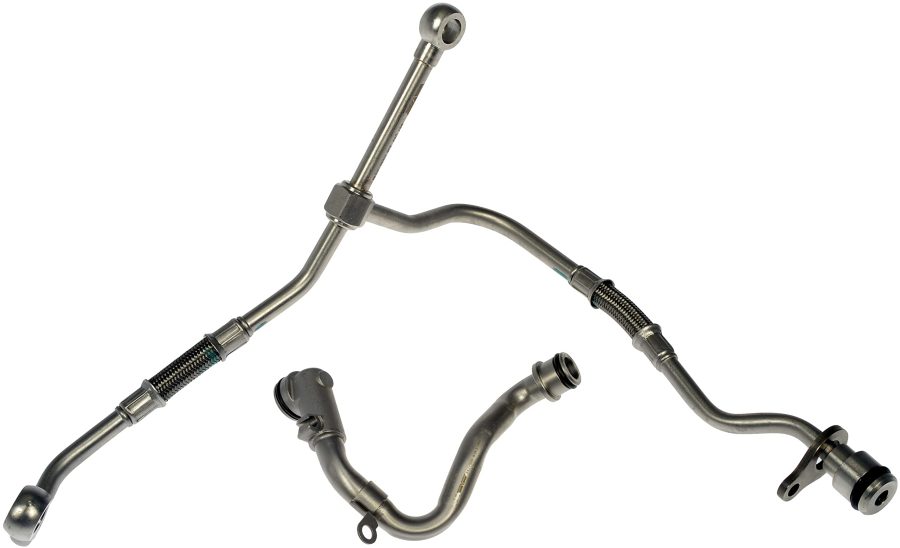 DORMAN 667-055 Turbocharger Oil Supply/Return Line Kit Compatible with Select Ford Models