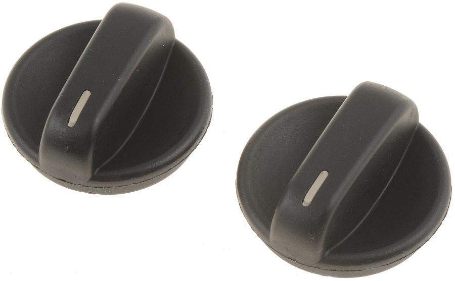 DORMAN 76894 Temperature Control Knobs Compatible with Select Honda Models, 2 Pack,Black