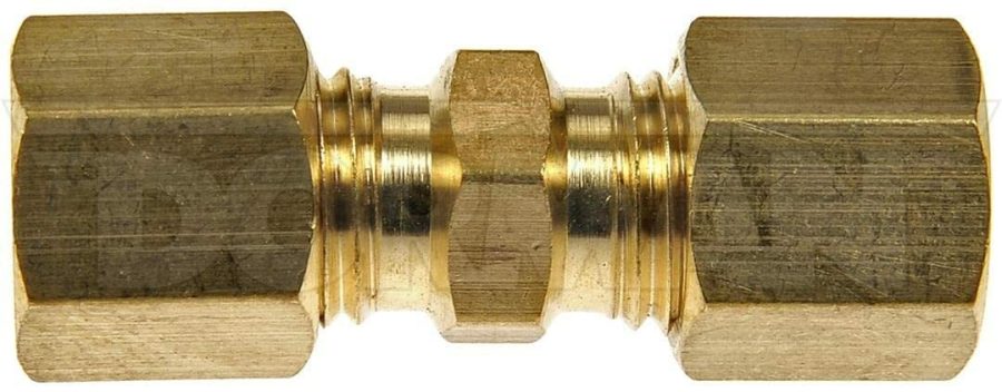 DORMAN 785-302D Compression Fitting; AutoGrade; For Use With 3/16 Inch Line; Brass; Set of 2