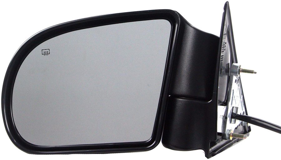 DORMAN 955-072 Driver Side Power Door Mirror - Heated / Folding Compatible with Select Chevrolet / GMC Models, Black