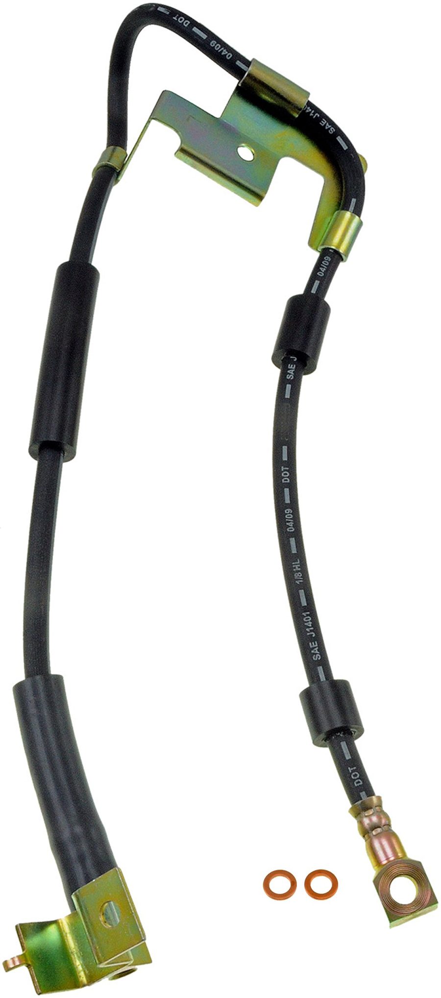 DORMAN H380343 Front Driver Side Brake Hydraulic Hose Compatible with Select Dodge Models