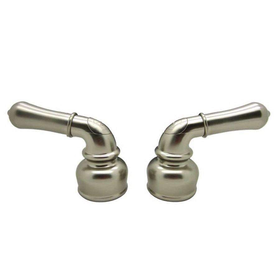 DURA FAUCET DF-RKC-SN RV Replacement Hot and Cold Classic Handles - Metallic Plating Over ABS Models Only (Brushed Satin Nickel)