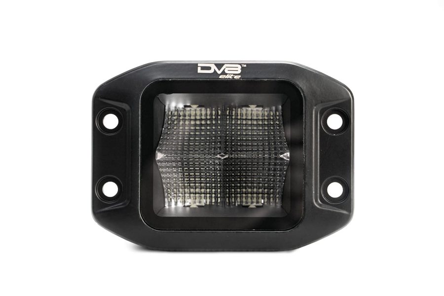 DV8 BE3FMW40W Elite Series 3 INCH Flush Mount Light Pod | 4,800 Lumen from OSRAM LEDs | Bezel-Less Housing w/Heat Fins | IP 68 Rated UV Resistant Lens | Flood Pattern