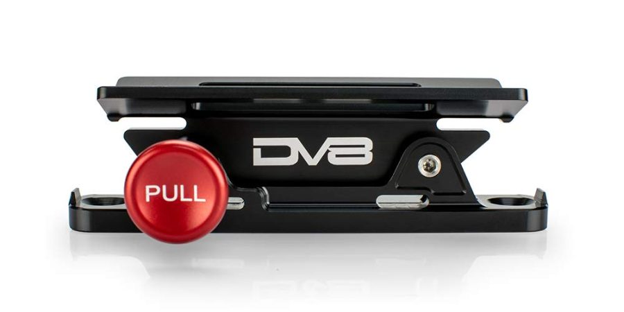 DV8 D-FIREX-MNT-DOR Quick Release Mount for Fire Extinguishers | 2-Piece Proprietary Design | Billet Aluminum Construction | Mounts Almost Anywhere | Anodized Finish