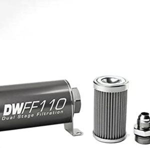 DW 8-03-110-100K-8 DeatschWerks - in-line Fuel Filter and housing kit