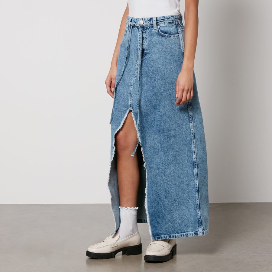 Damson Madder Kaia Denim Maxi Skirt - UK 12