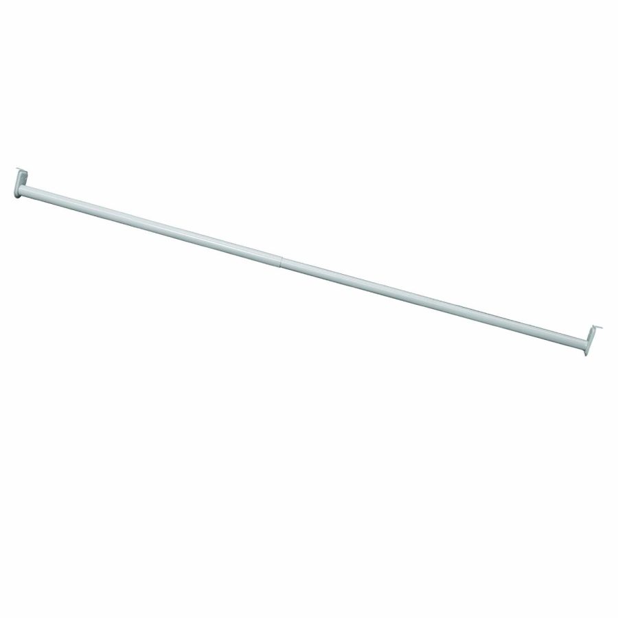 Design House 205831 Adjustable 48-inch to 72-inch Closet Rod, White