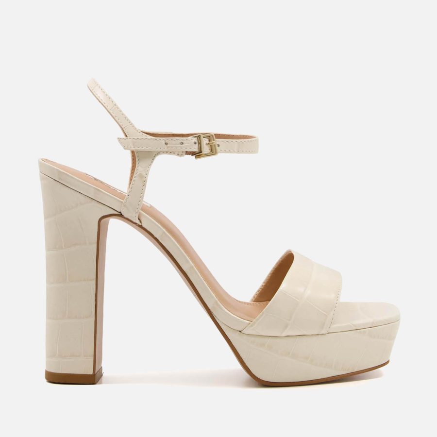 Dune London Matche Leather Platform Sandals - UK 8