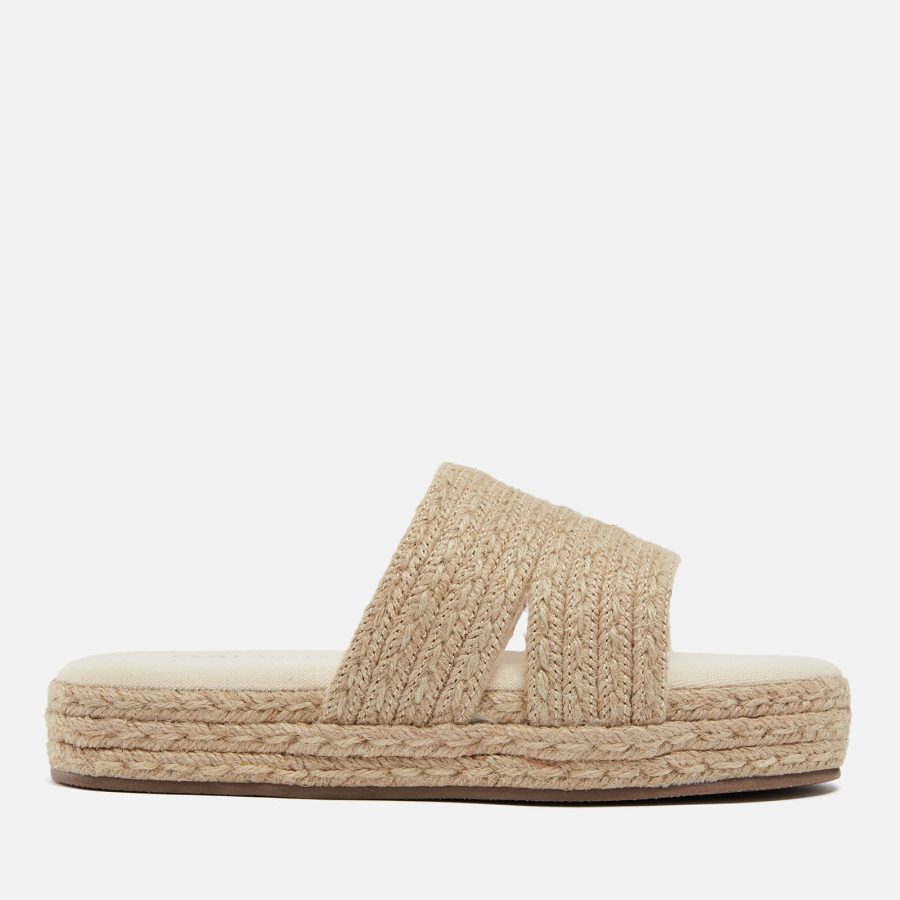 EMU Australia Women's Fern Jute Flatform Slides - UK 3