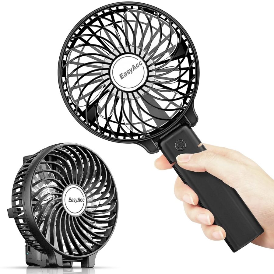 EasyAcc Mini Handheld Fan, Portable Fan Small USB Desk Fan Personal Hand Fan 3 S