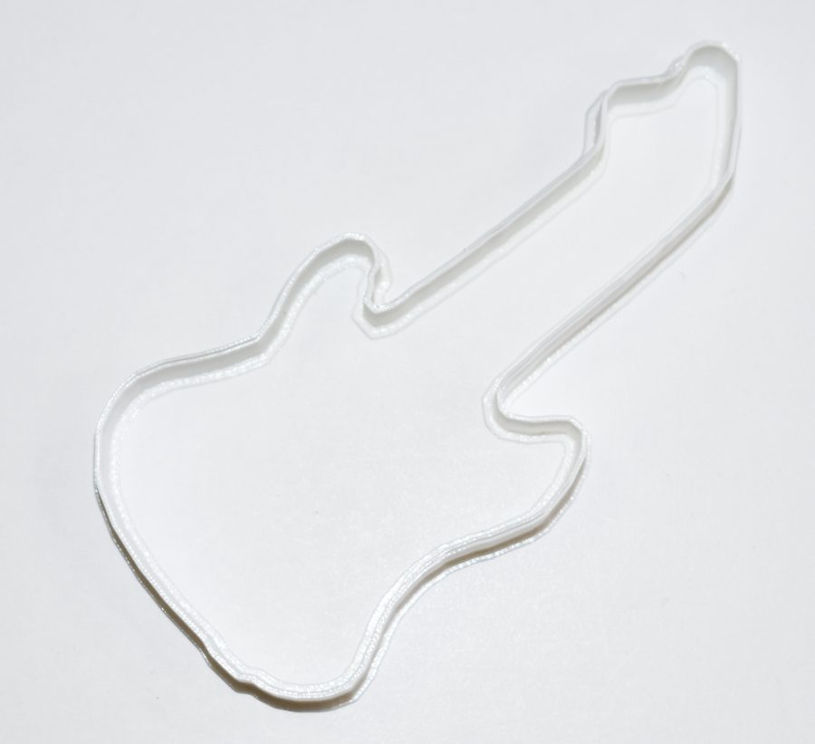 Electric Guitar Music Rock N Roll Baking Tool Cookie Cutter 3D Printed USA PR430