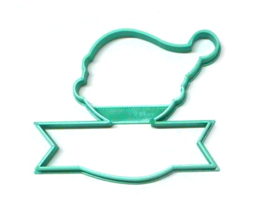 Elf Face Outline With Banner Santa Helper Christmas Cookie Cutter USA PR3033