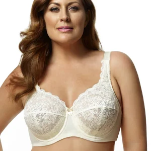 Elila Ivory 2311 Stretch Lace Full Coverage Bra