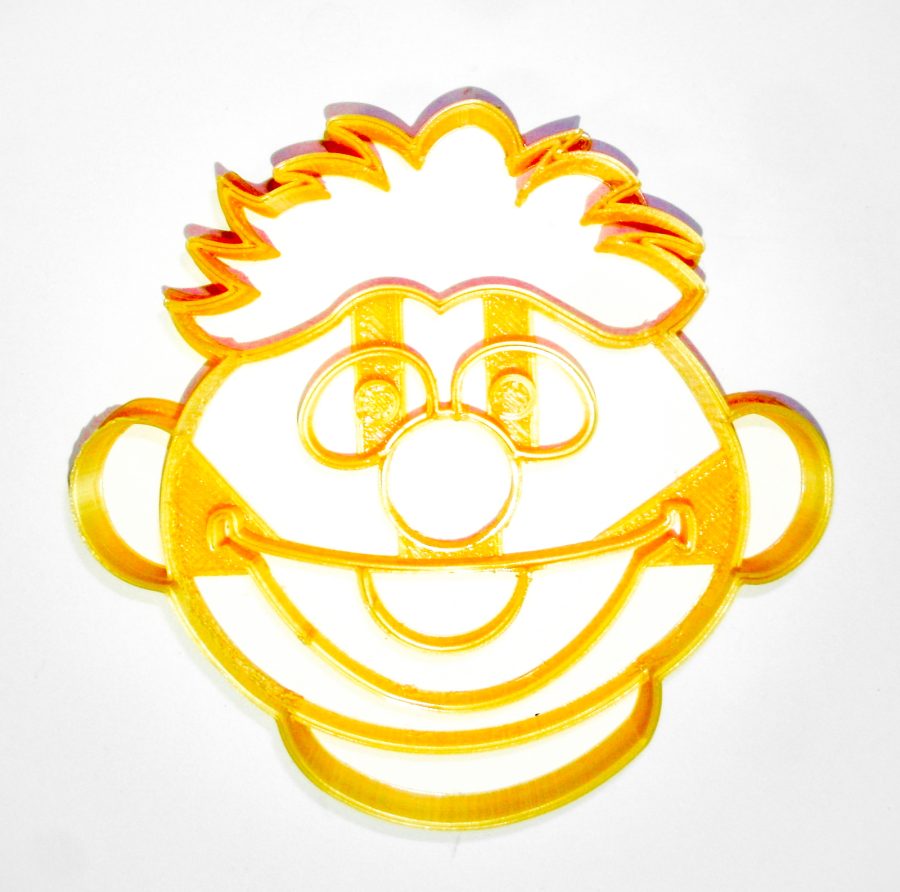 Ernie Face Sesame Street Muppet Rubber Ducky Cookie Cutter 3D Printed USA PR2251