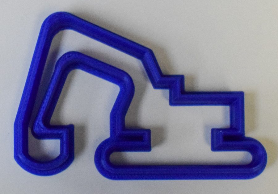 Excavator Digger Equipment Cookie Cutter Baking Tool 3D Printed USA PR501