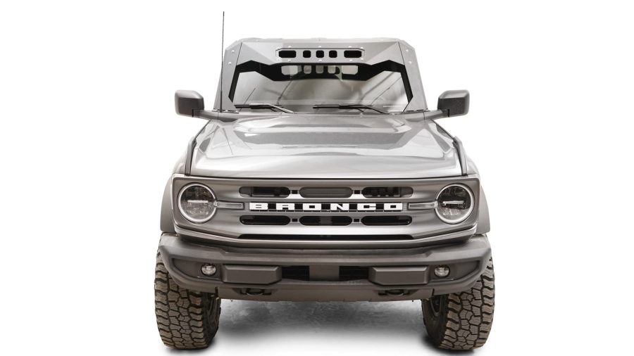 FAB FOURS VC5200-1 ViCowl fits 21-23 Ford Bronco - 2 Stage Black Powder Coated - Combines Roof Visor and Cowl