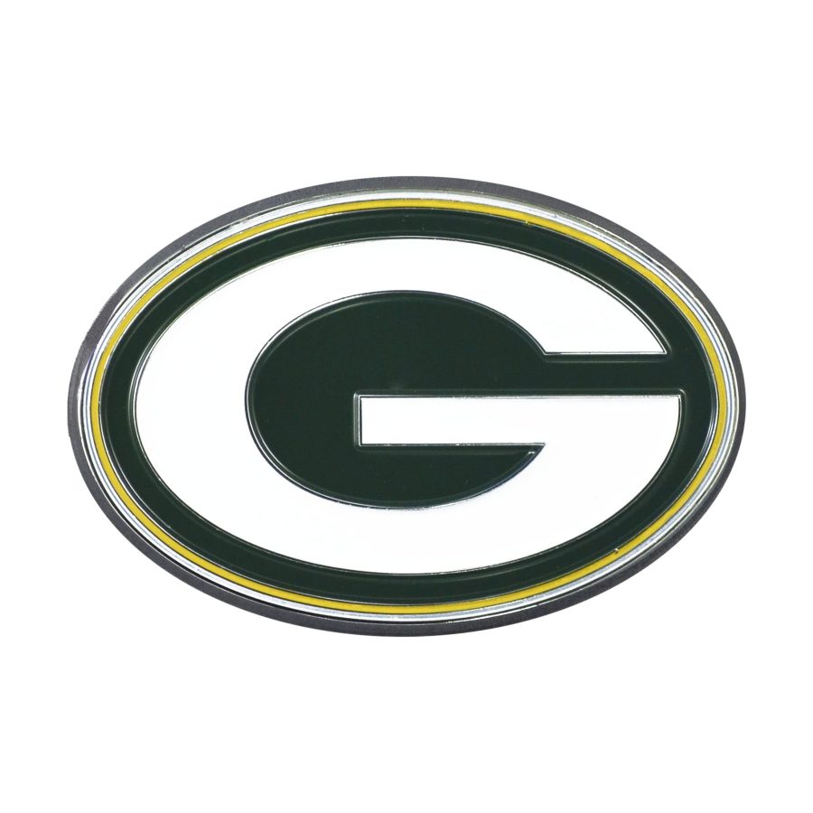 FANMATS 22560 Green Bay Packers 3D Color Metal Emblem, Diecut Team Logo Auto Emblem